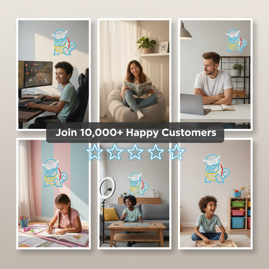 ONAI Neon LED Sign: Pokemon Edition