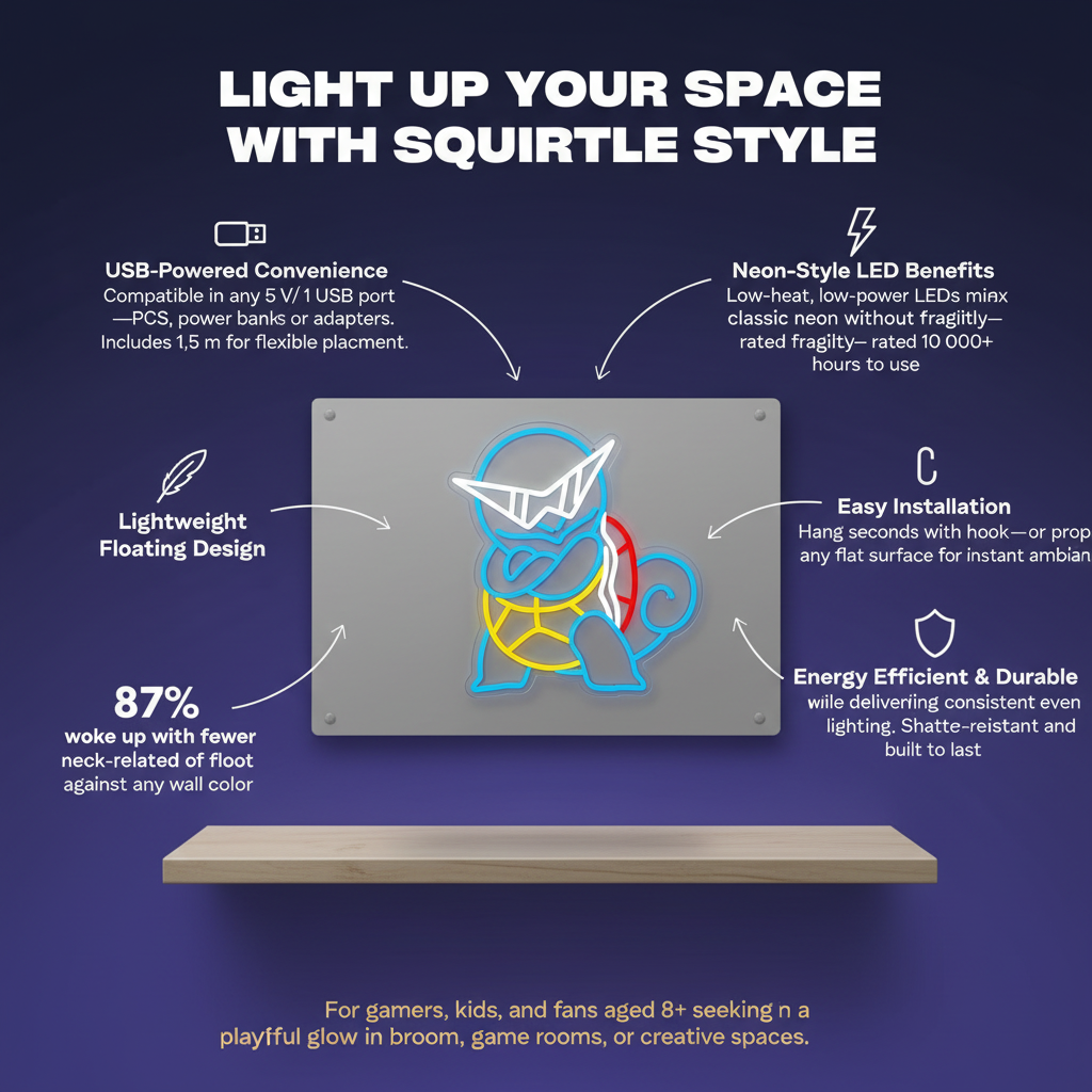 ONAI Neon LED Sign: Pokemon Edition